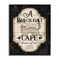 Black Cat Caf� Vintage Halloween Sign Spooky Witch Framed Giclee Art